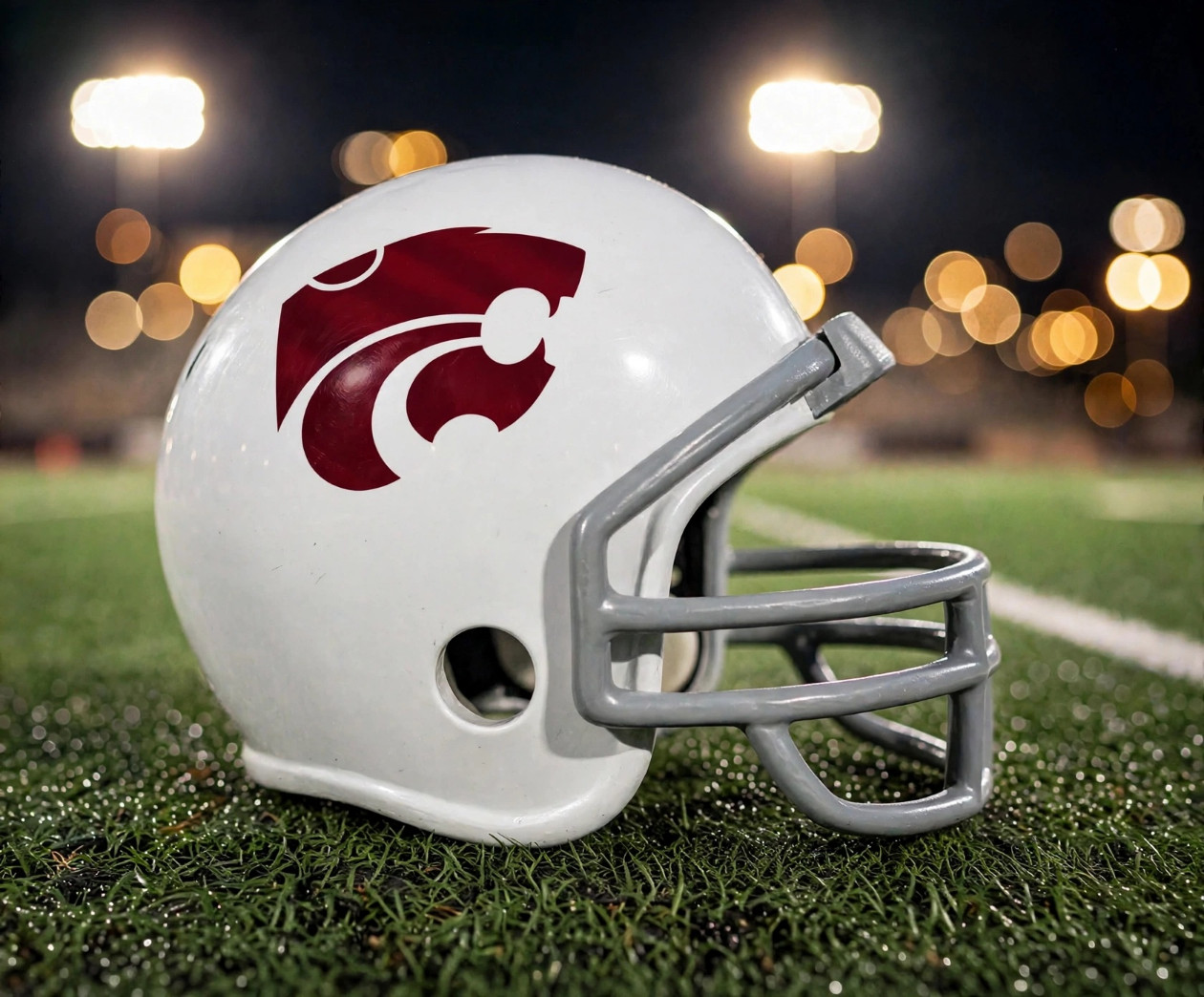 Callisburg Wildcats custom spirit helmet