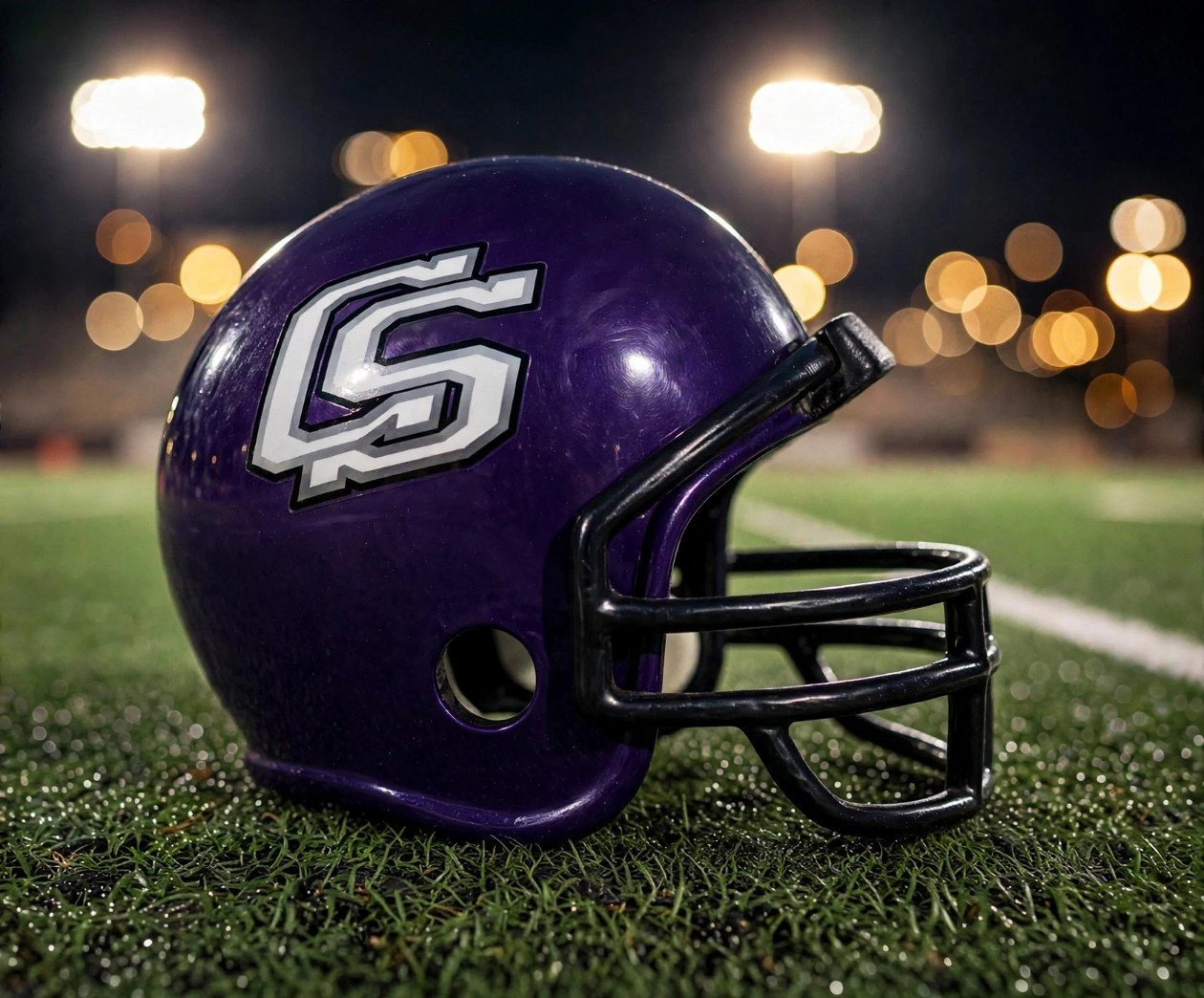 College Station Cougars custom spirit helmet
