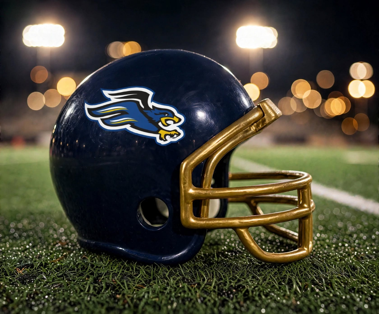 Dallas Fairhill Falcons custom spirit helmet