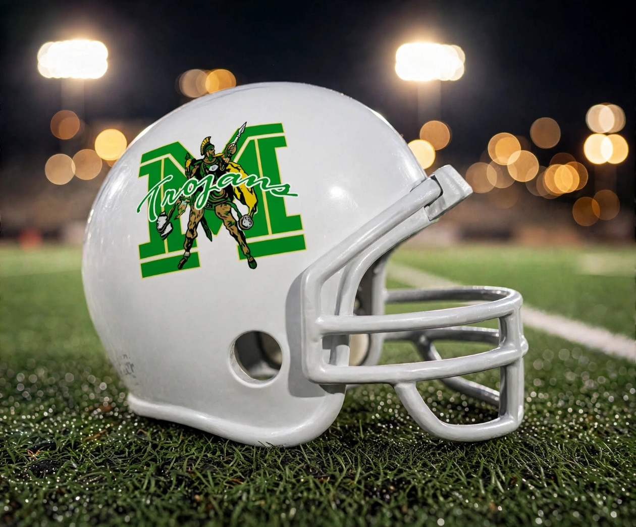 Dallas Madison Trojans custom spirit helmet