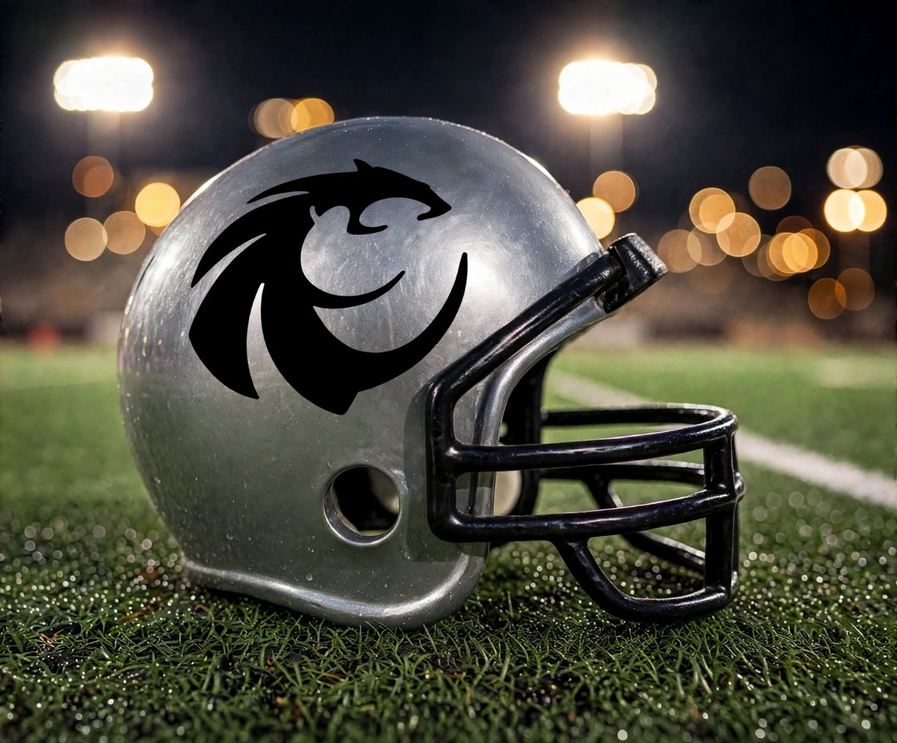 Denton Guyer Wildcats custom spirit helmet