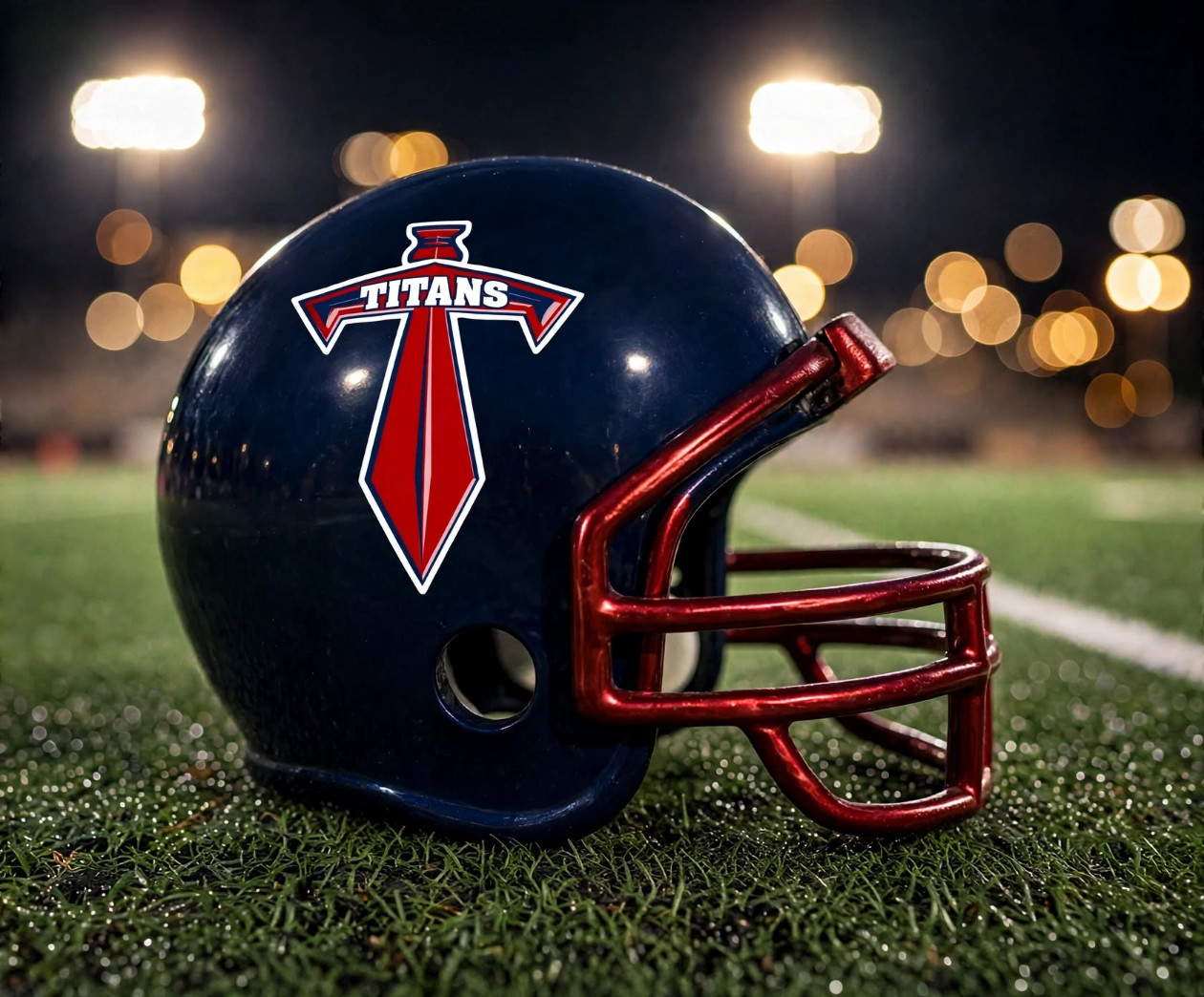 Frisco Centennial Titans custom spirit helmet
