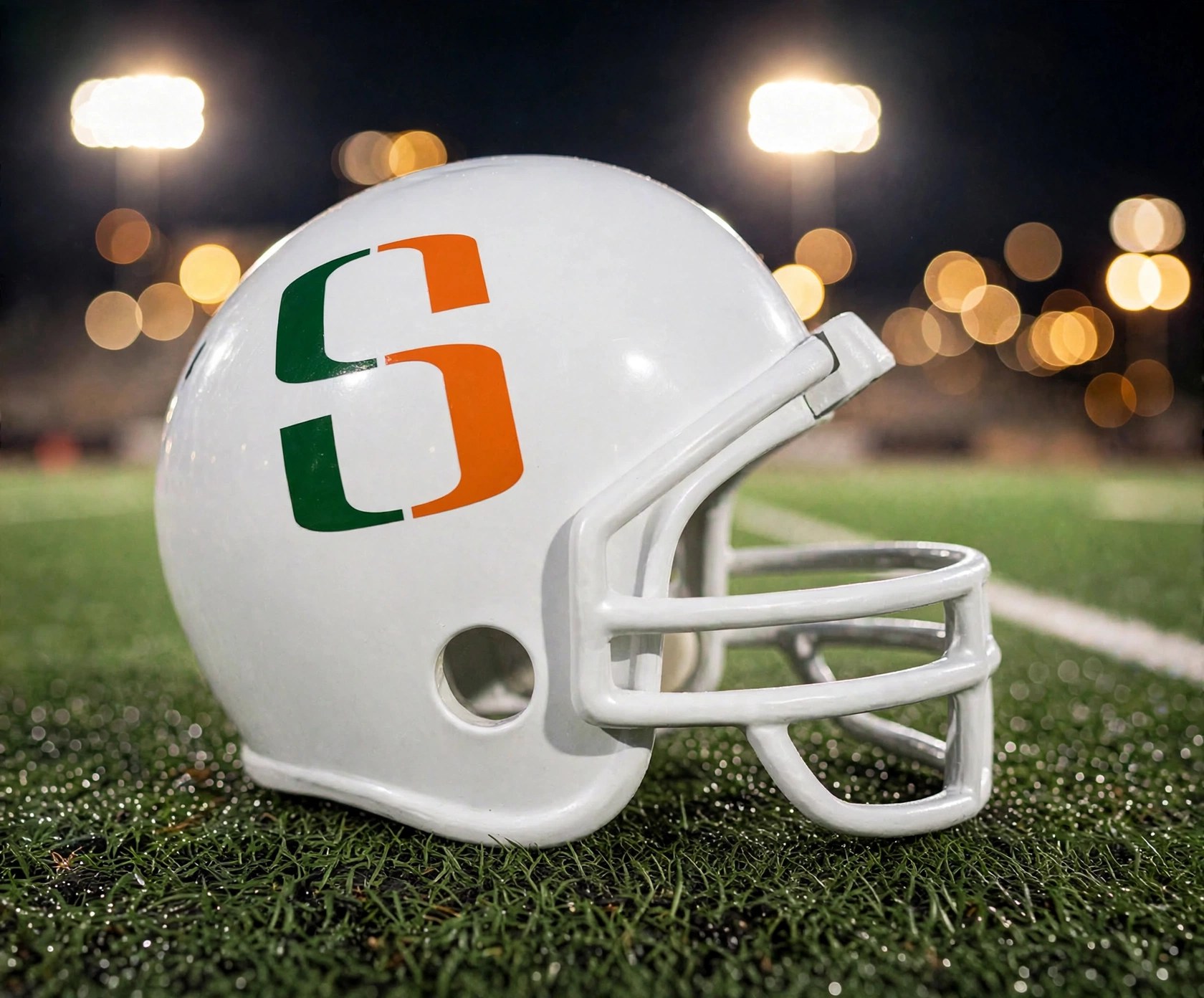 Harlingen South Hawks custom spirit helmet
