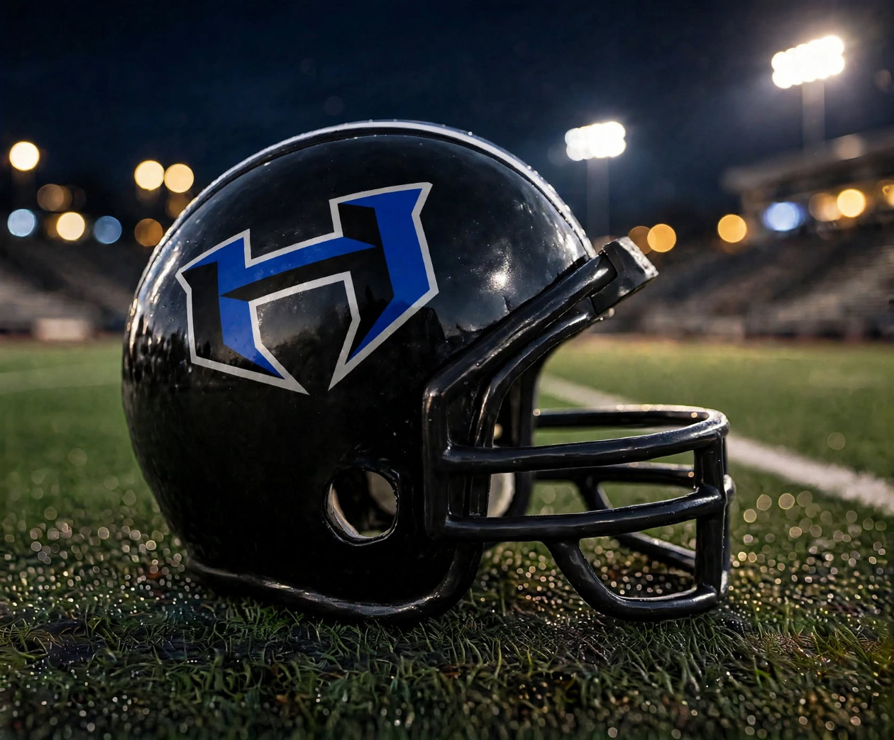 Hebron Hawks custom spirit helmet
