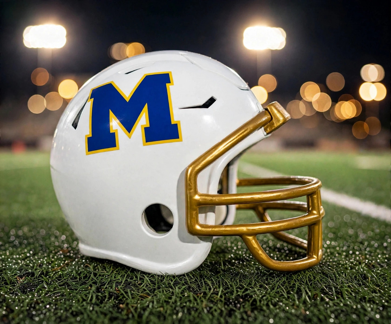 Houston Milby Buffaloes custom spirit helmet