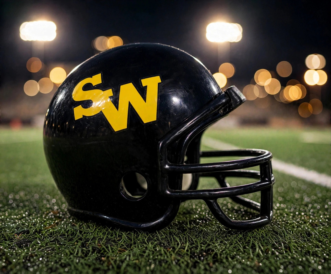 Houston Spring Woods Tigers custom spirit helmet