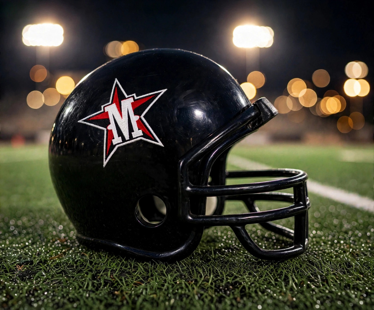 Houston St. Johns Mavericks custom spirit helmet