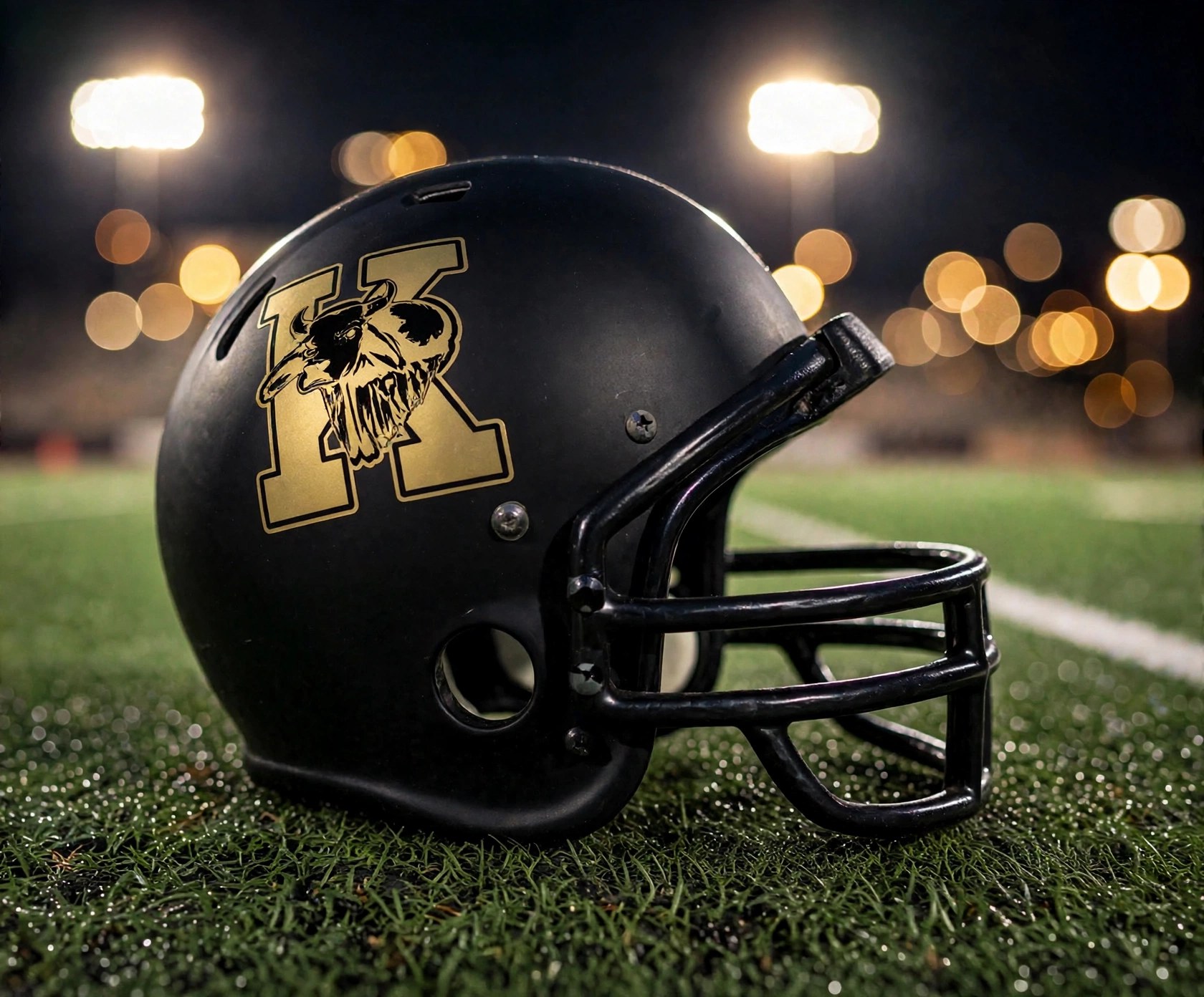 Kingsville King Brahmas custom spirit helmet