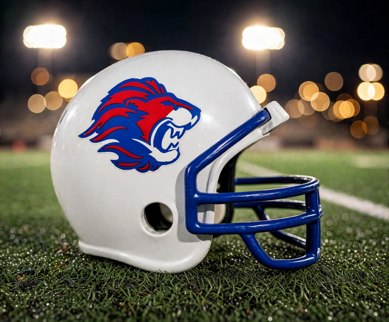 Leander Lions custom spirit helmet