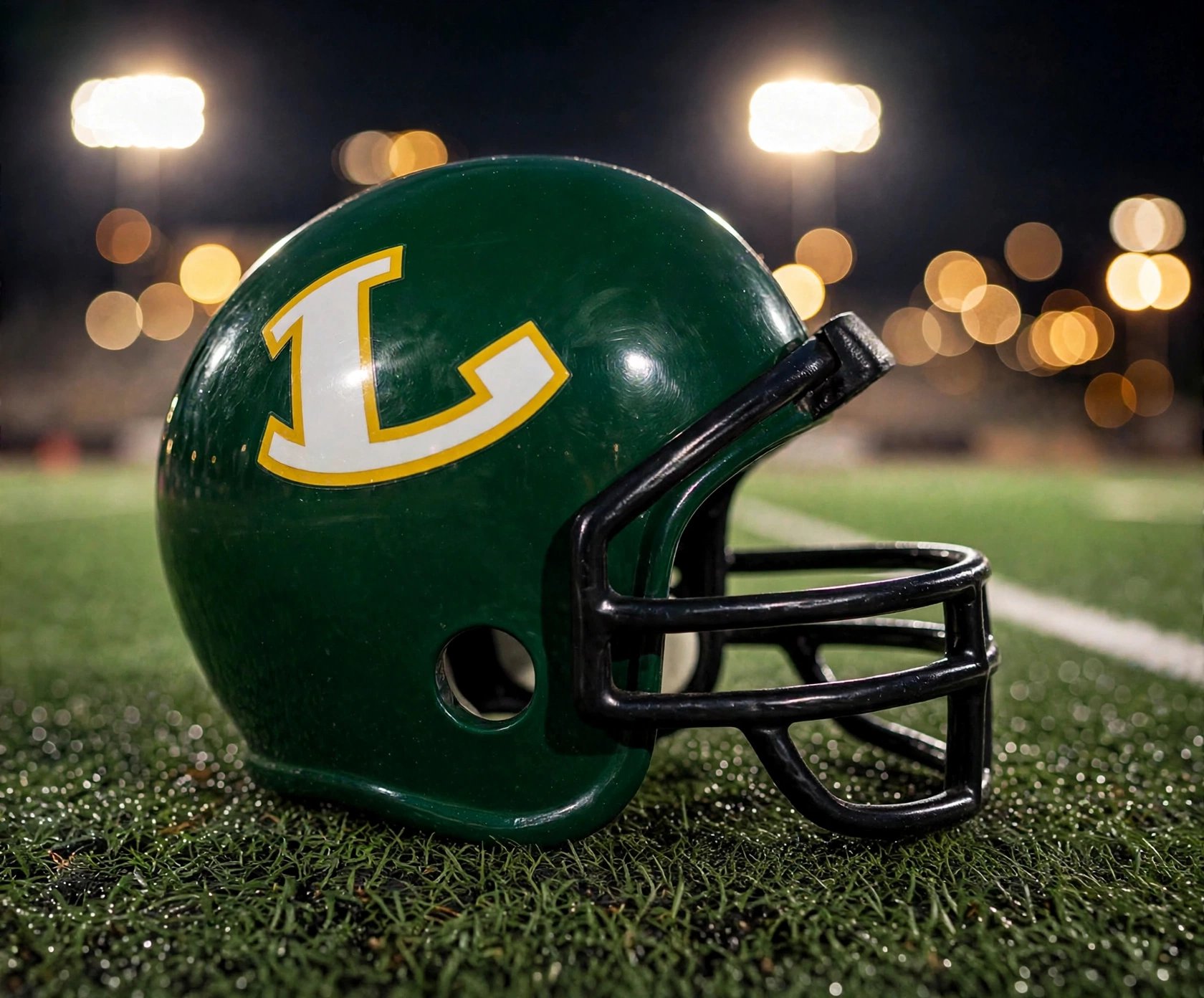 Longview Lobos custom spirit helmet