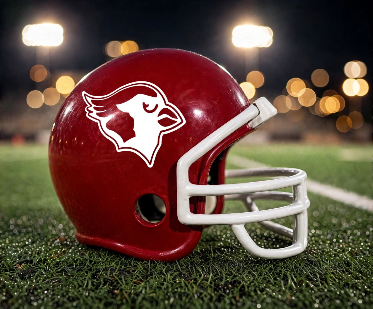 Melissa Cardinals custom spirit helmet