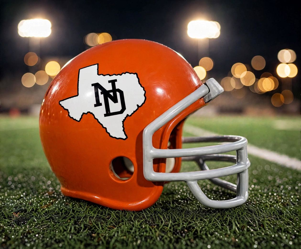 North Dallas Bulldogs custom spirit helmet
