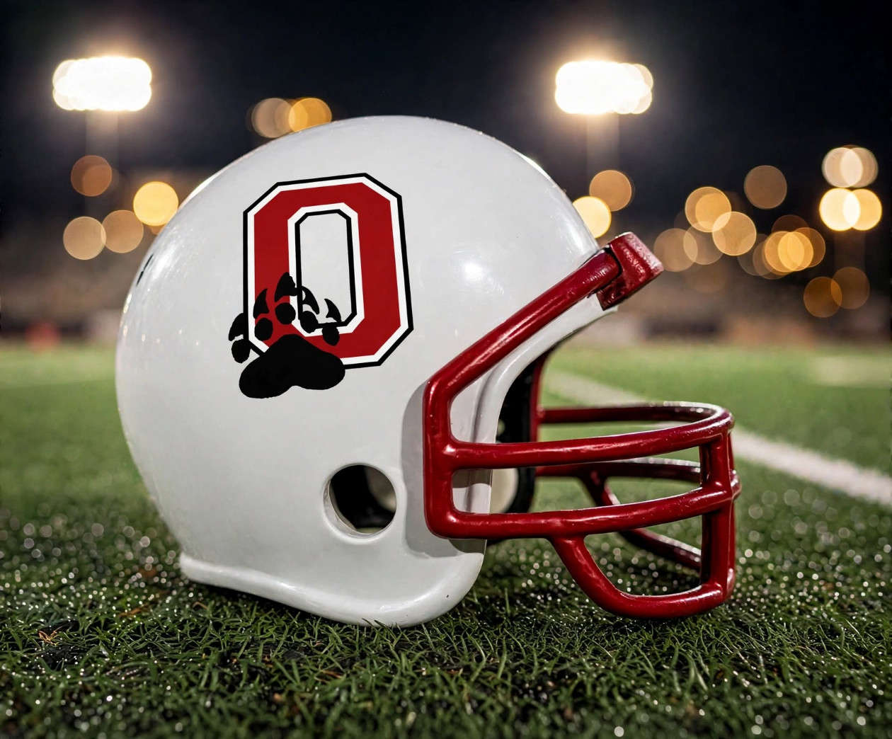 Olney Cubs custom spirit helmet