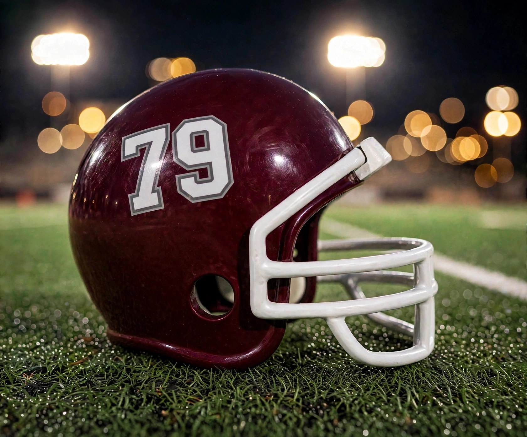 Red Oak Hawks custom spirit helmet