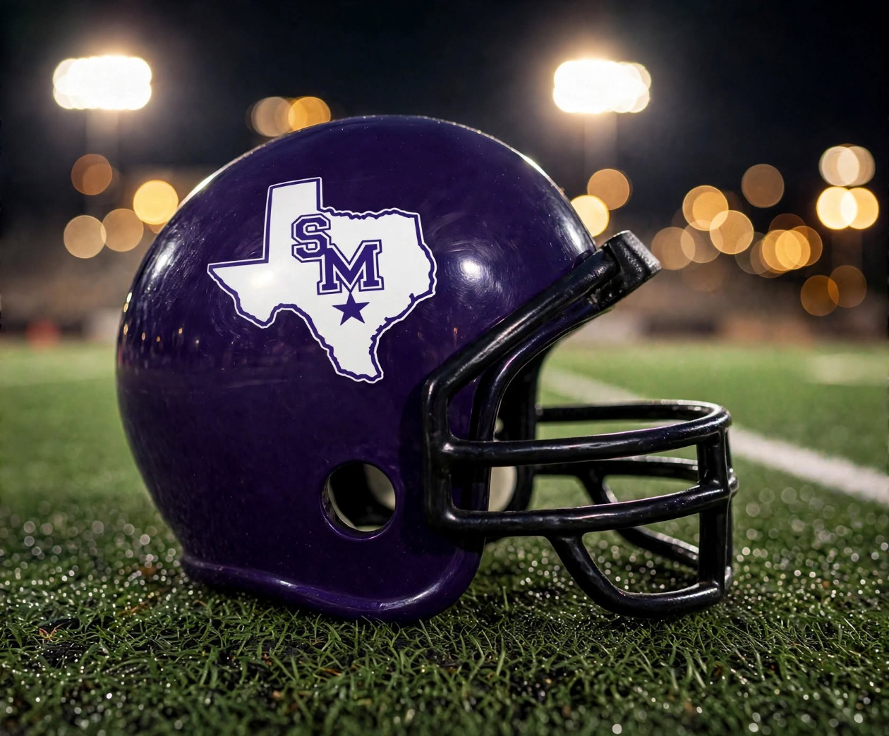 San Marcos Rattlers custom spirit helmet