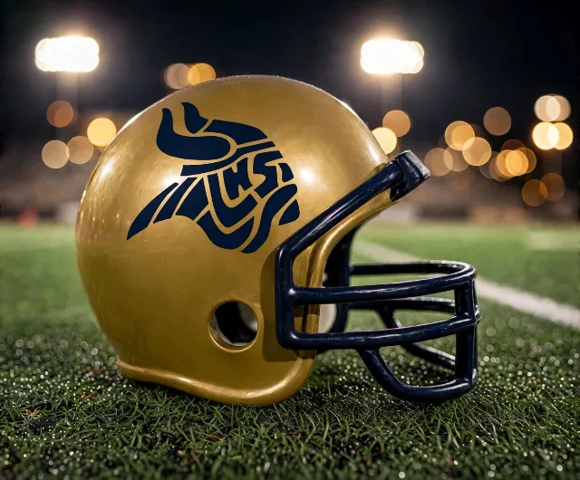 Arlington Lamar Vikings custom spirit helmet