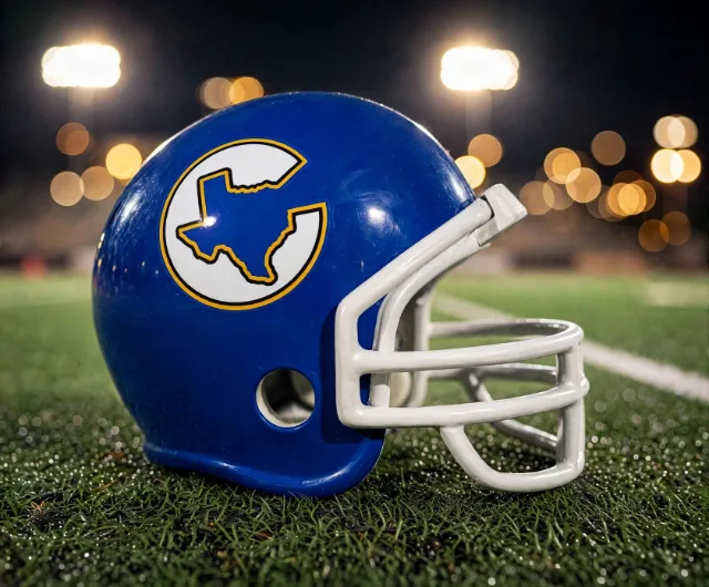 Corsicana Tigers custom spirit helmet