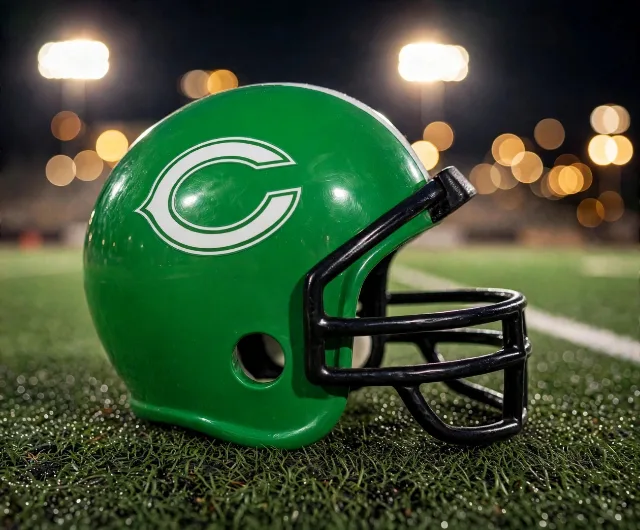 Cuero Goblers custom spirit helmet