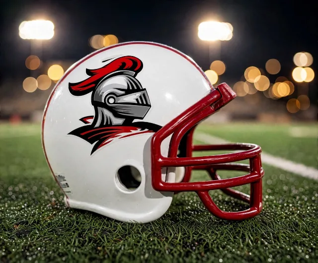 Dallas Academy Knights custom spirit helmet