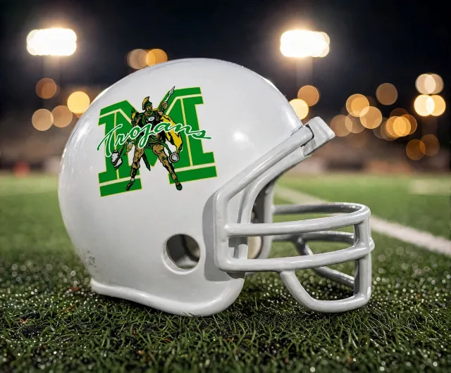 Dallas Madison Trojans custom spirit helmet