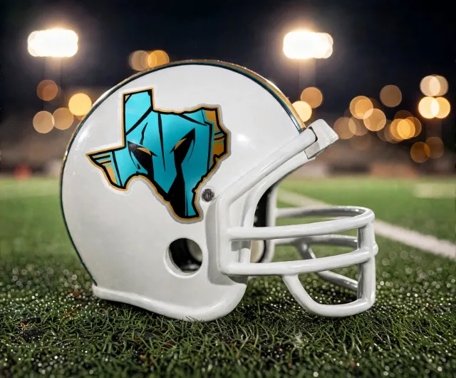 El Paso Pebble Hills Spartans custom spirit helmet
