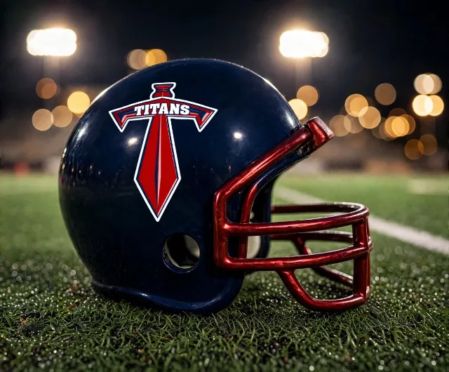 Frisco Centennial Titans custom spirit helmet