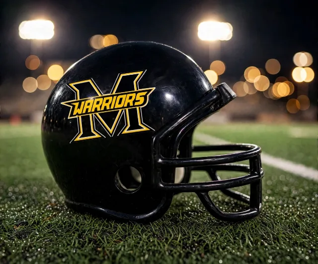 Frisco Memorial Warriors custom spirit helmet