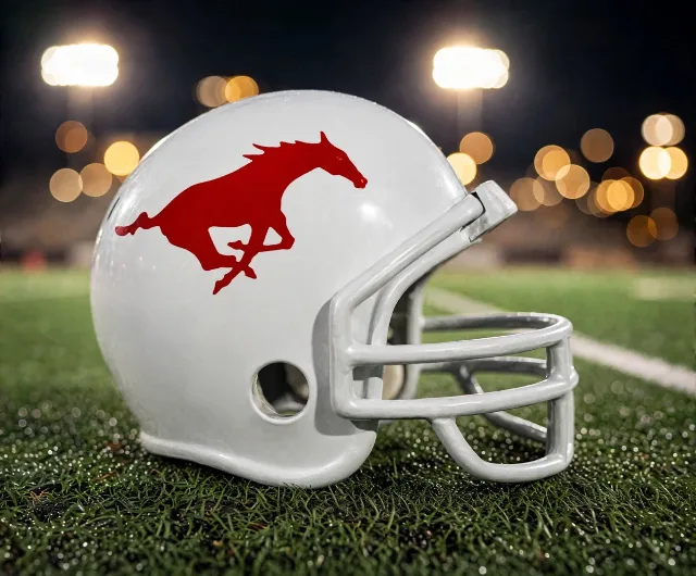 Grapevine Mustangs custom spirit helmet