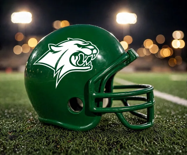 Hempstead Bobcats custom spirit helmet