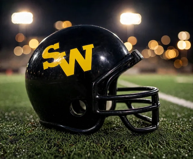 Houston Spring Woods Tigers custom spirit helmet