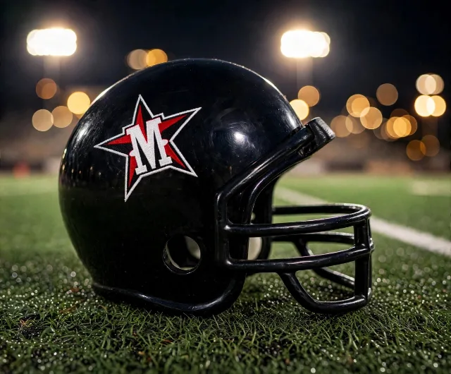 Houston St. Johns Mavericks custom spirit helmet
