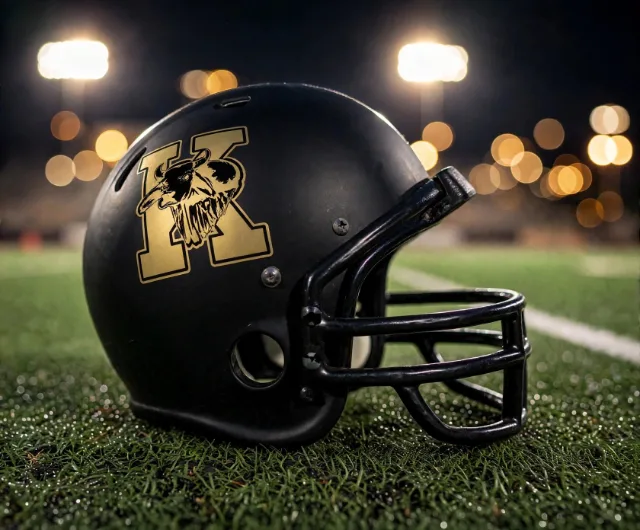 Kingsville King Brahmas custom spirit helmet