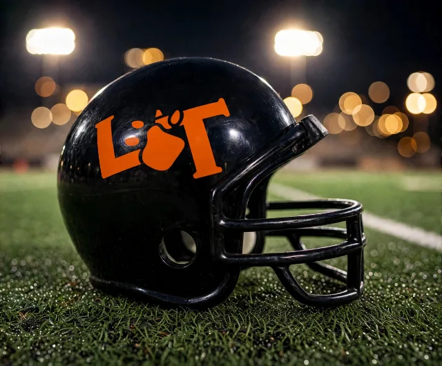 Lancaster Tigers custom spirit helmet