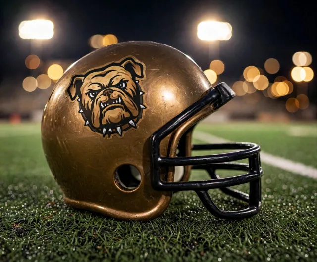 Laredo Alexander Bulldogs custom spirit helmet