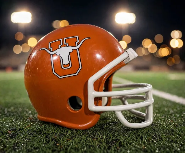 Laredo Longhorns custom spirit helmet