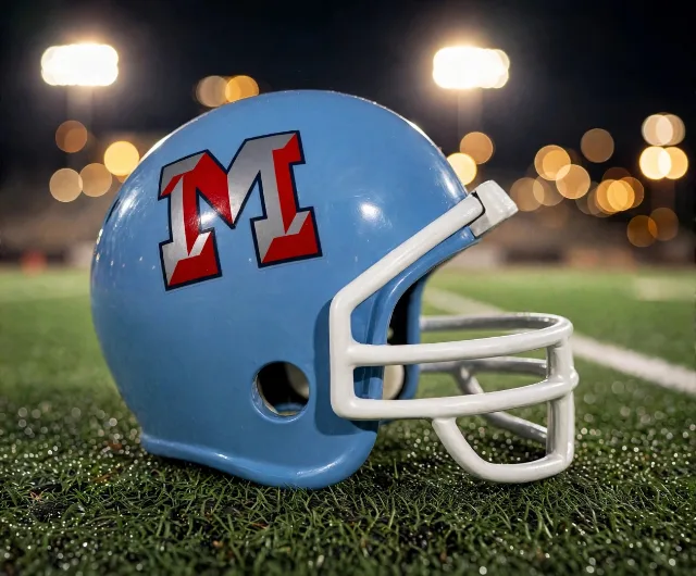 Lubbock Monterey Plainsmen custom spirit helmet