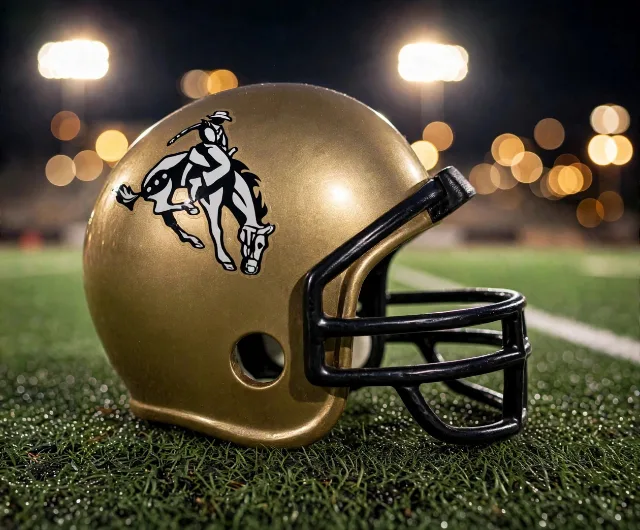 Lubbock Westerners custom spirit helmet