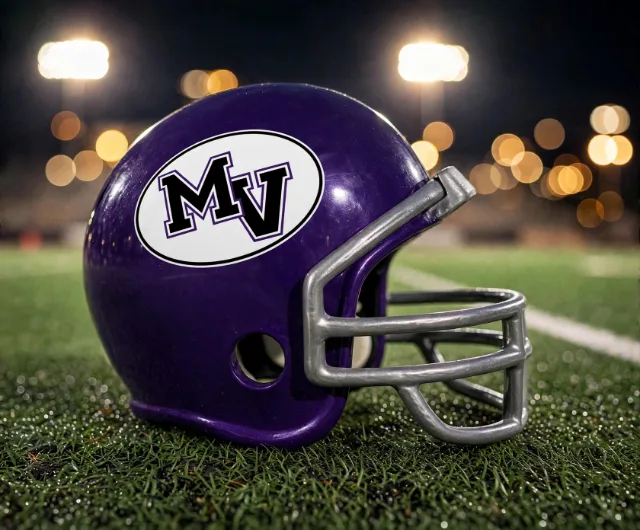 Mt Vernon Tigers custom spirit helmet