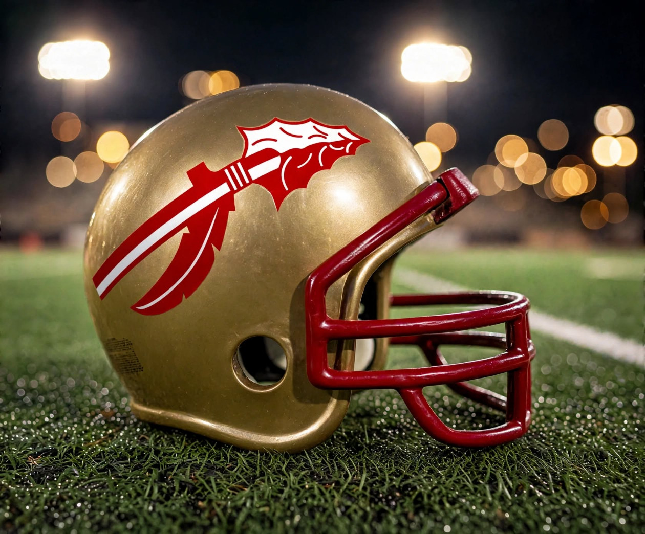 South Grand Prairie Warriors custom spirit helmet