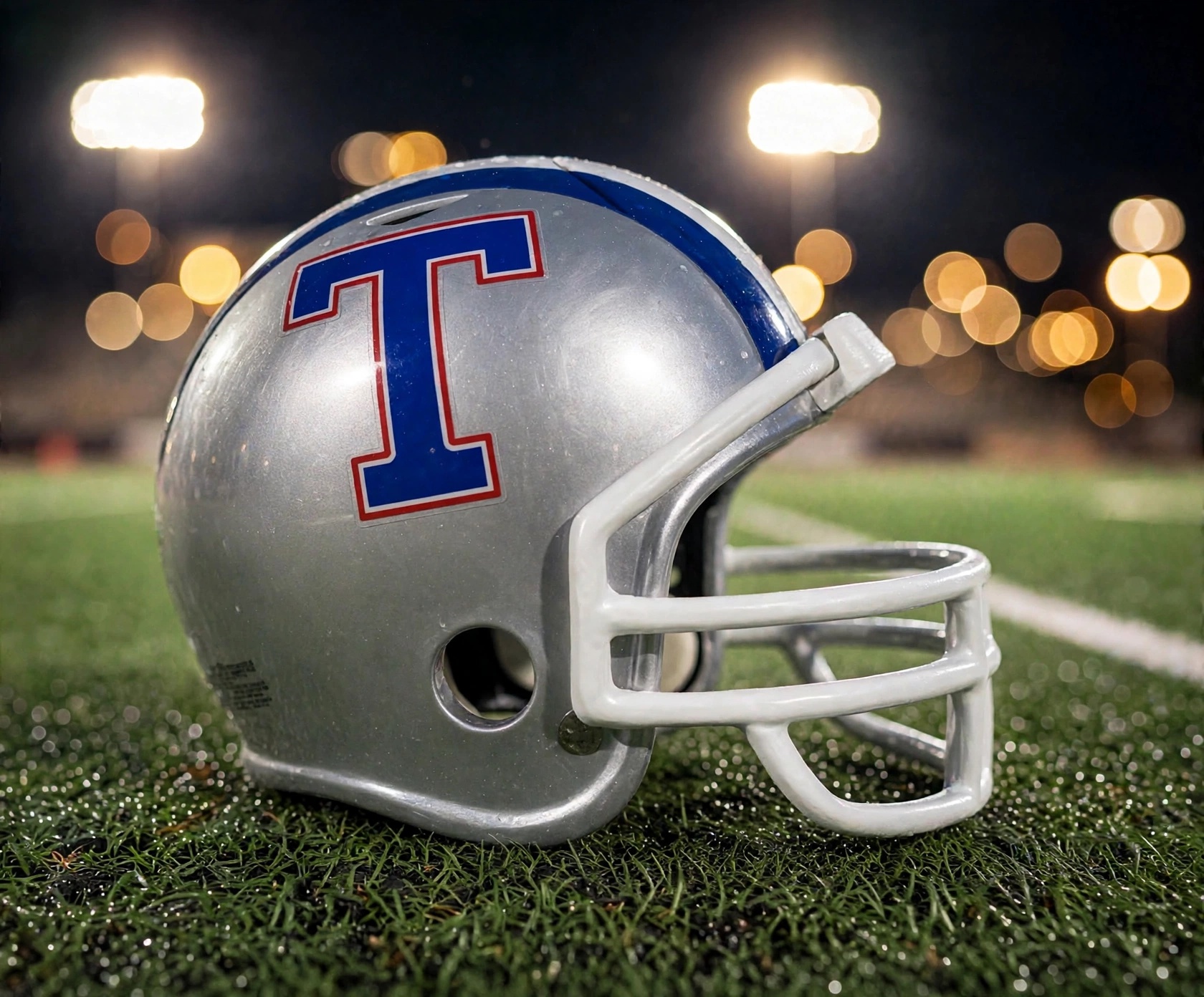 Temple Wildcats custom spirit helmet