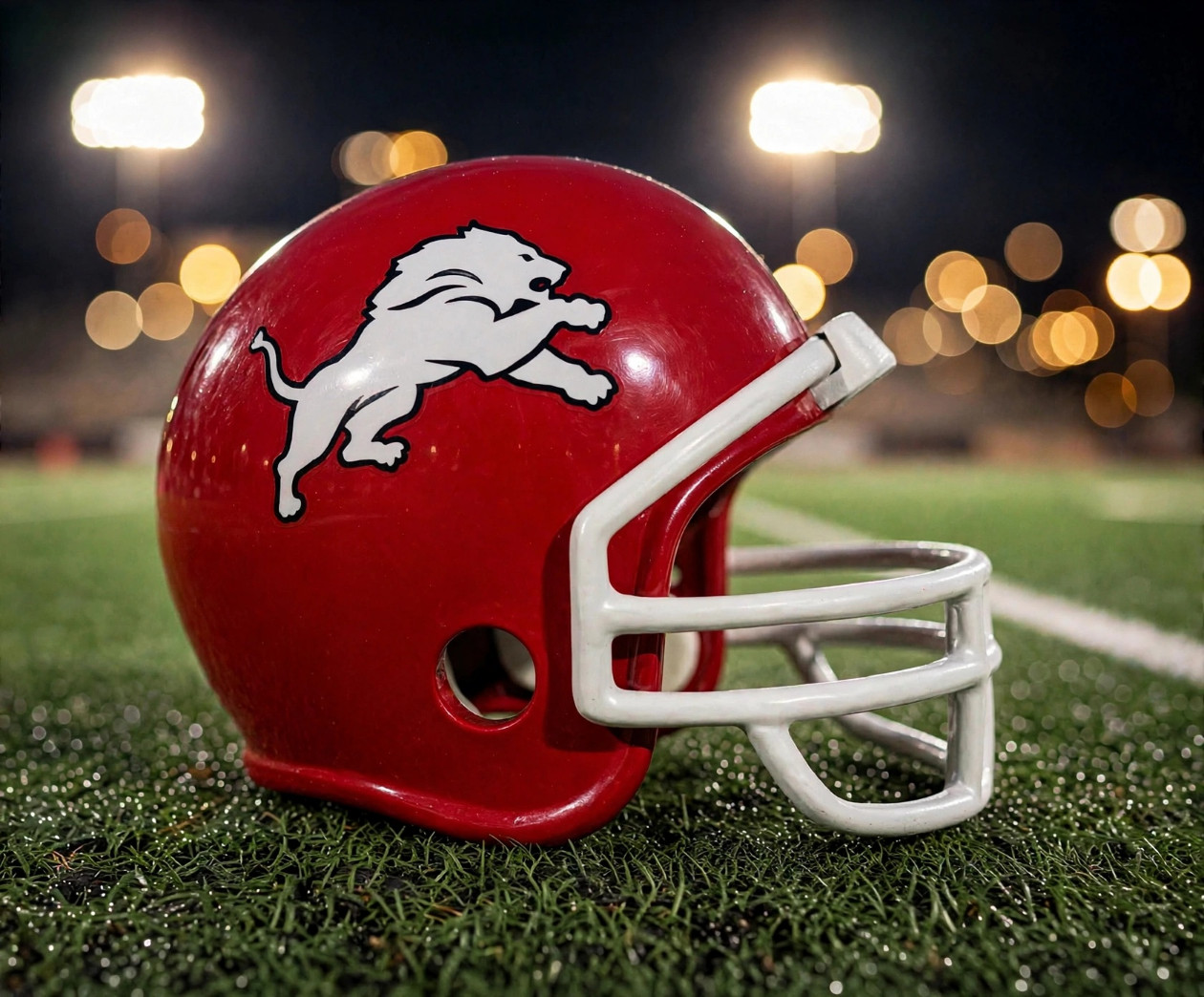 Waco Lions custom spirit helmet